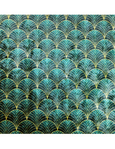 Tkanina WACHLARZE ARTDECO 03 CRUSH VELVET