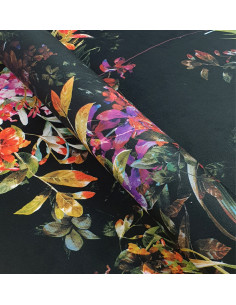 3D fabric FLOWERS 01 SOFT VELVET 2