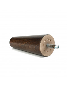 NOGA MEBLOWA KM604 kozia nóżka H100 orzech 2