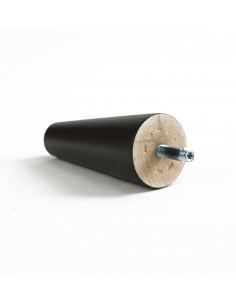 FURNITURE LEG KM602 goat leg H100 black 2
