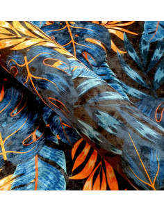 MONSTERA 03 CRUSH VELVET fabric 2