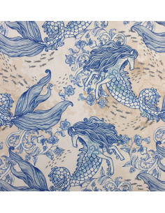 Waterproof fabric GARDI SEA HORSE 02