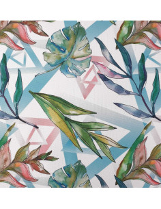 Waterproof fabric GARDI LEAVES Aquarelle 01