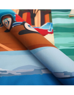 Tkanina PANEL PODUSZKOWY PODRÓŻE 01 SOFT VELVET 2