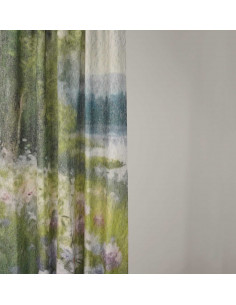 Tkanina PANEL ZASŁONOWY WZÓR 14 LEWY, PEJZAŻ KOLOROWE KWIATY, TELO 2