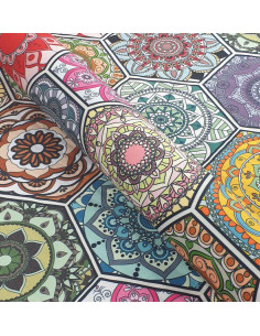 HEXAGONY 01 SOFT VELVET fabric 2