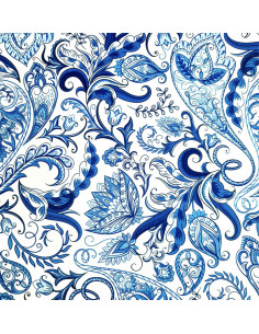 PAISLEY 02 SOFT VELVET fabric