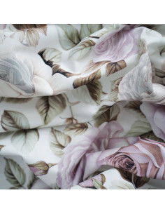 Tkanina RÓŻE 16 SOFT VELVET ((DUŻE LILIOWE RÓŻE)