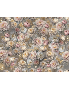 Tkanina PIWONIE 08 SOFT VELVET