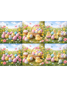 Tkanina PANEL PODUSZKOWY WIELKANOC 08 MOLIS