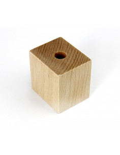 FURNITURE LEG KM663 lying cube H50, L50 natural