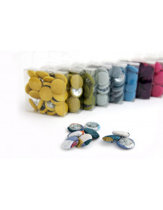 SET of 20 pcs. TAPERED BUTTONS diameter 17 mm KM4560