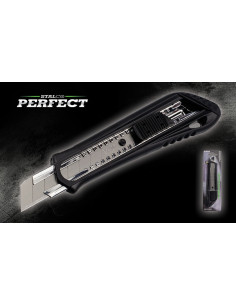 NÓŻ Z OSTRZEM ŁAMANYM 18mm "PERFECT" S-67416