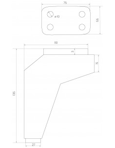 FURNITURE LEG KM428 2