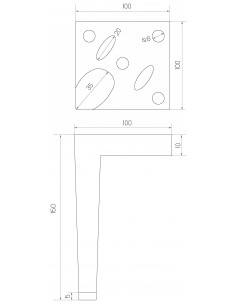 NOGA MEBLOWA KM442 2