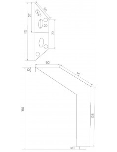 NOGA MEBLOWA KM436 2