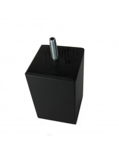 FURNITURE LEG KM627 standing cube 60x60 H100 black 2