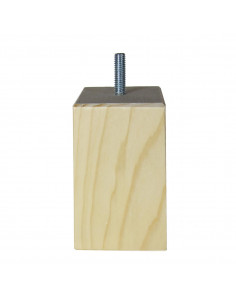 NOGA MEBLOWA KM628 kostka stojąca 60x60 H100 naturalna