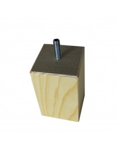 FURNITURE LEG KM628 standing cube 60x60 H100 natural 2