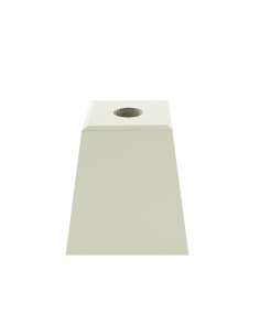 FURNITURE LEG KM630 trapezoid H50 white 2