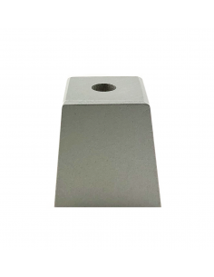 FURNITURE LEG KM631 trapezoid H50 silver 2