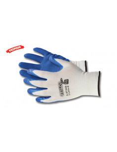 RĘKAWICE POLIESTROWE  "S-LATEX B"    9"  S-47347   STALCO